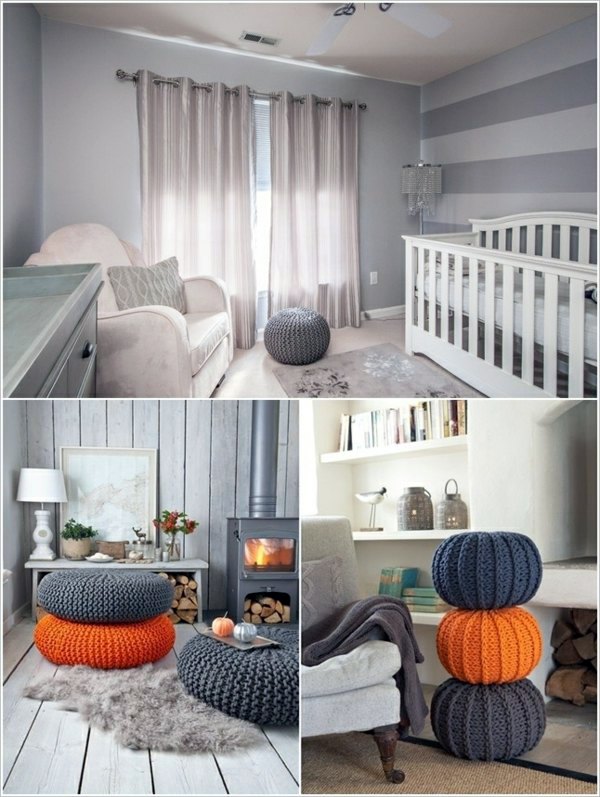 Einrichtungsideen - Knitwear for decoration give your home warmth rural Einrichtungsideen - Knitwear for decoration give your home warmth rural