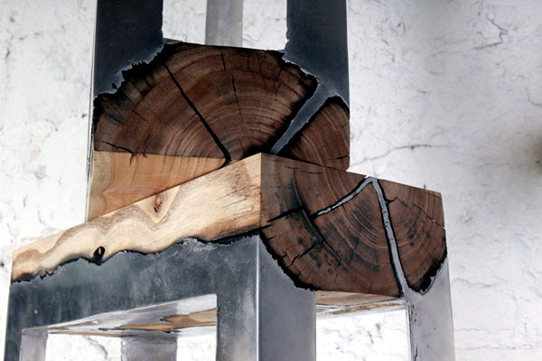 Recycled stump use in interior design and decoration - Creative ideas inspired by nature