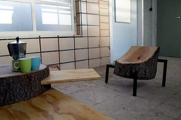 Recycled stump use in interior design and decoration - Creative ideas inspired by nature