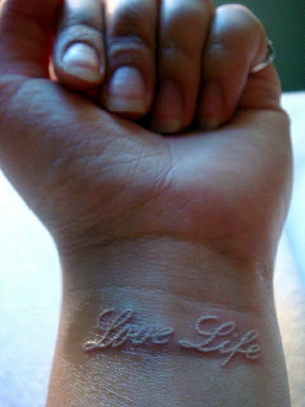 Horny Tattoo Templates and Designs in White