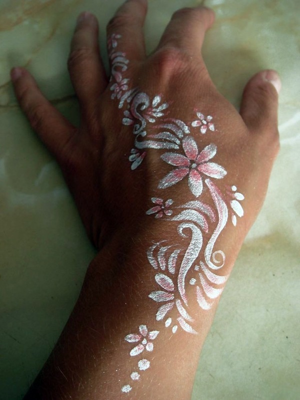 Horny Tattoo Templates and Designs in White