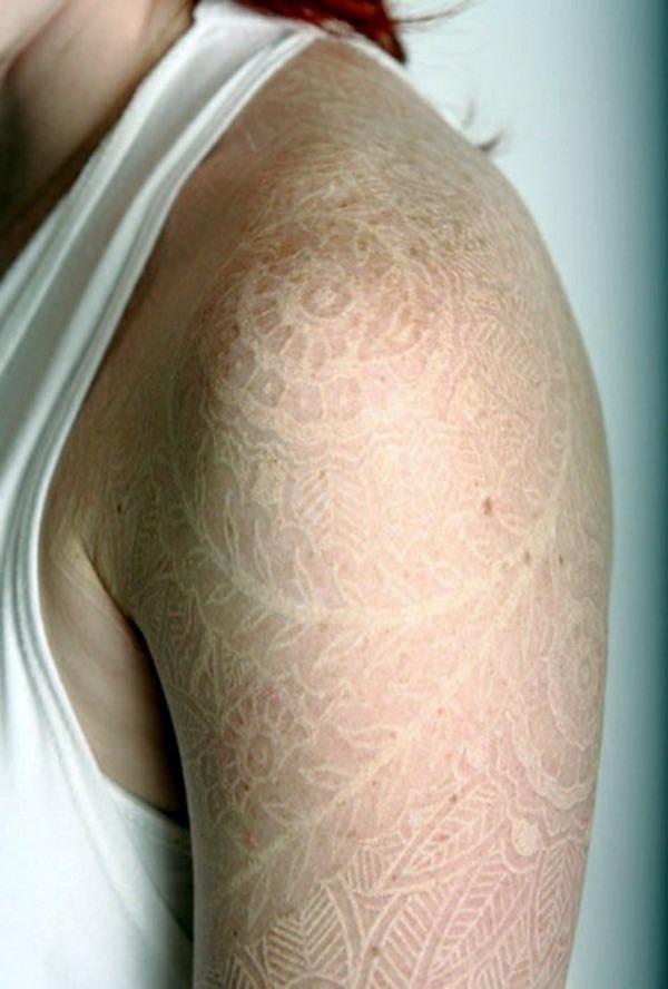 Horny Tattoo Templates and Designs in White