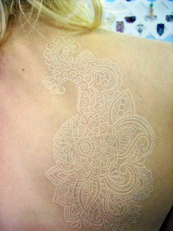 Horny Tattoo Templates and Designs in White