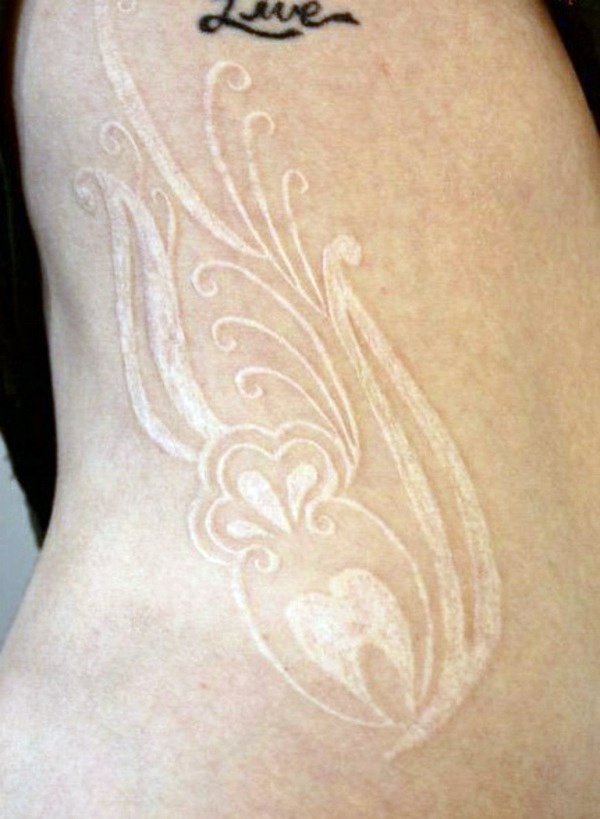 Horny Tattoo Templates and Designs in White