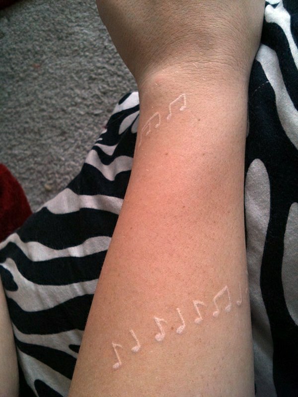 Horny Tattoo Templates and Designs in White