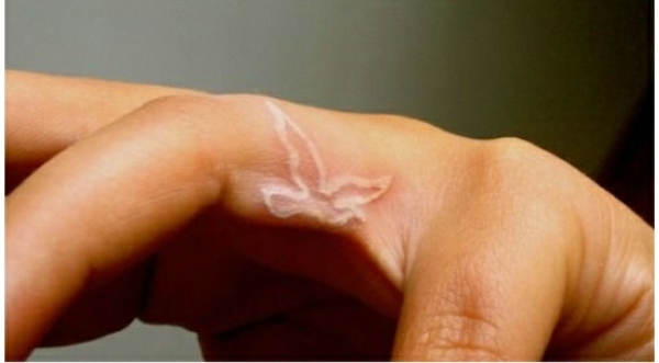 Horny Tattoo Templates and Designs in White