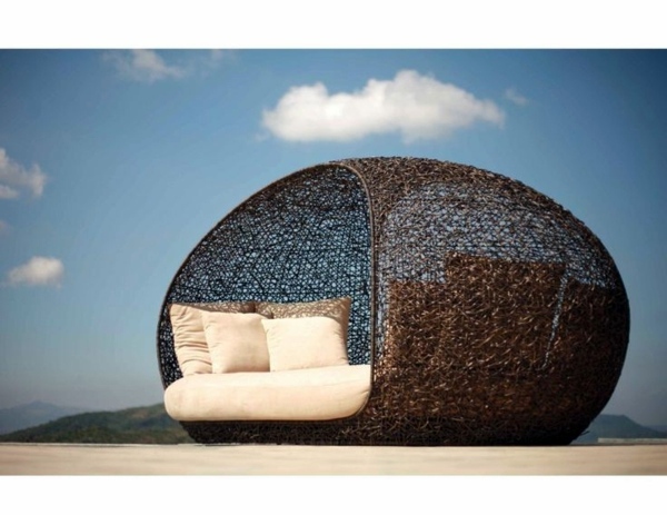 45 Outdoor rattan furniture - modern garden furniture set and lounge chair