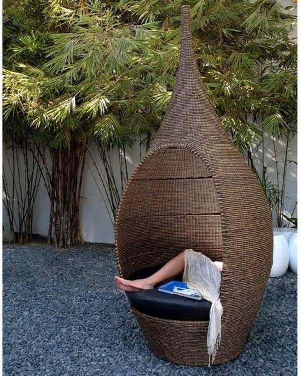 45 Outdoor rattan furniture - modern garden furniture set and lounge chair
