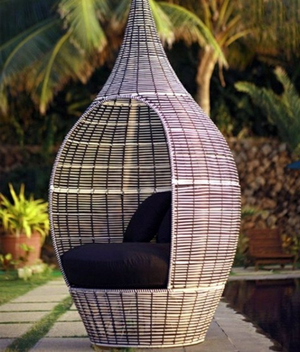 45 Outdoor rattan furniture - modern garden furniture set and lounge chair