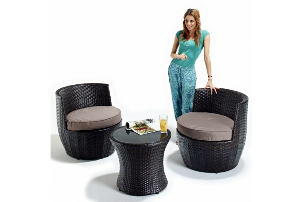 45 Outdoor rattan furniture - modern garden furniture set and lounge chair