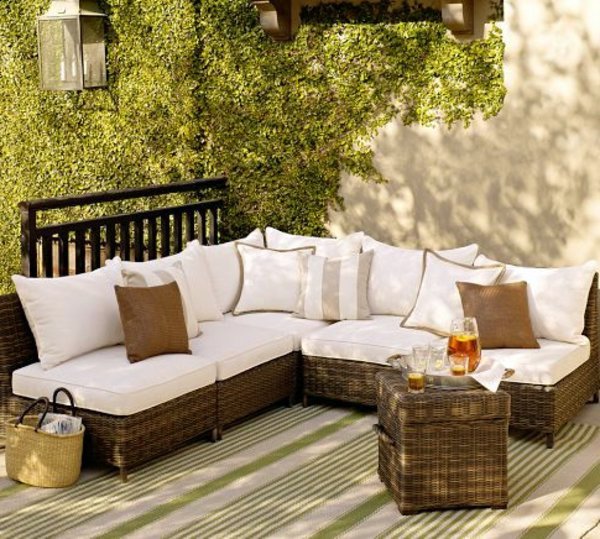 45 Outdoor rattan furniture - modern garden furniture set and lounge chair