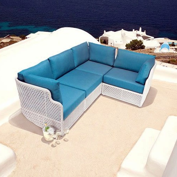 45 Outdoor rattan furniture - modern garden furniture set and lounge chair