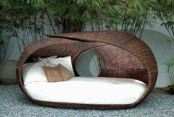 45 Outdoor rattan furniture - modern garden furniture set and lounge chair