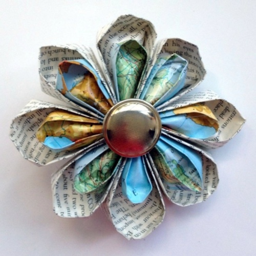 DIY decoration from newspaper