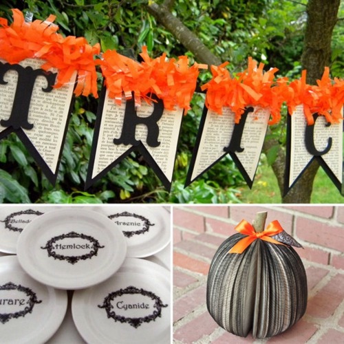 DIY decoration from newspaper