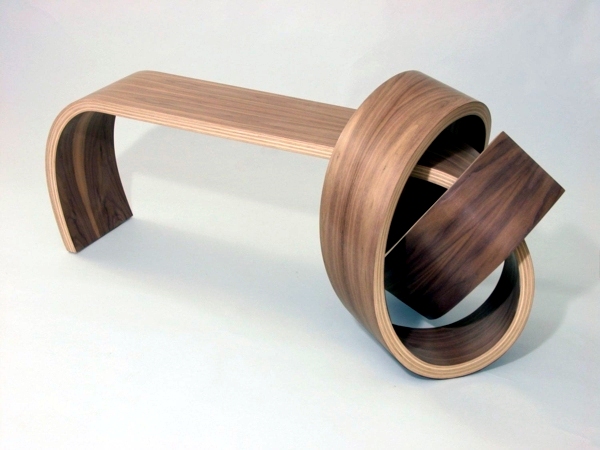 Contemporary - Cool designer furniture from wood tie a knot in style