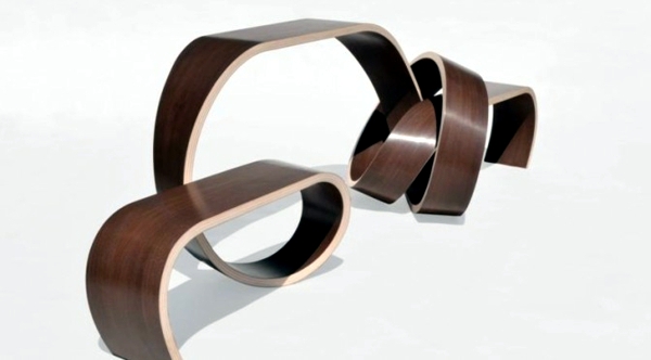 Cool designer furniture from wood tie a knot in style