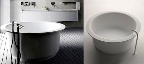 Modern Built-in bath tub with space saving design Modern Built-in bath tub with space saving design