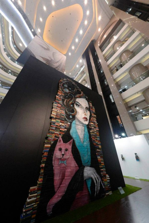 Whimsical paintings from books by Mike Stilkey Whimsical paintings from books by Mike Stilkey