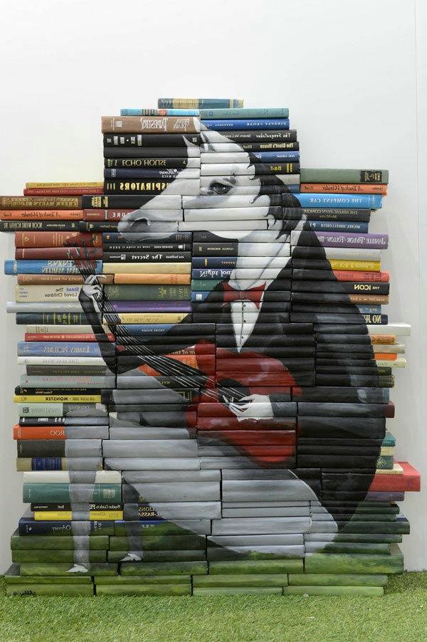 Whimsical paintings from books by Mike Stilkey Whimsical paintings from books by Mike Stilkey