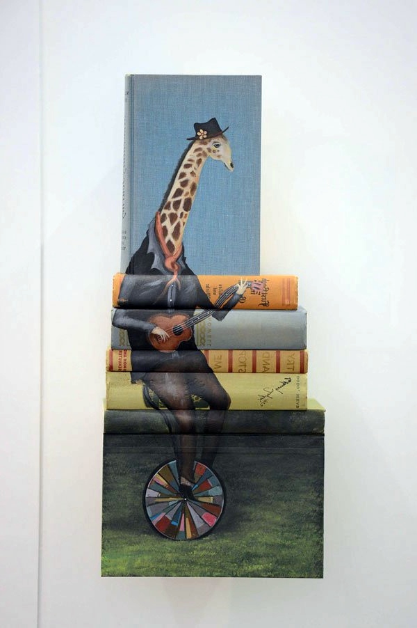 Whimsical paintings from books by Mike Stilkey Whimsical paintings from books by Mike Stilkey