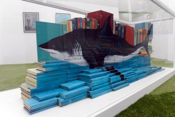 Whimsical paintings from books by Mike Stilkey Whimsical paintings from books by Mike Stilkey