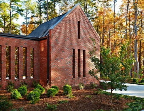 Family, Fundraising and familiar house design - modern residence of brick