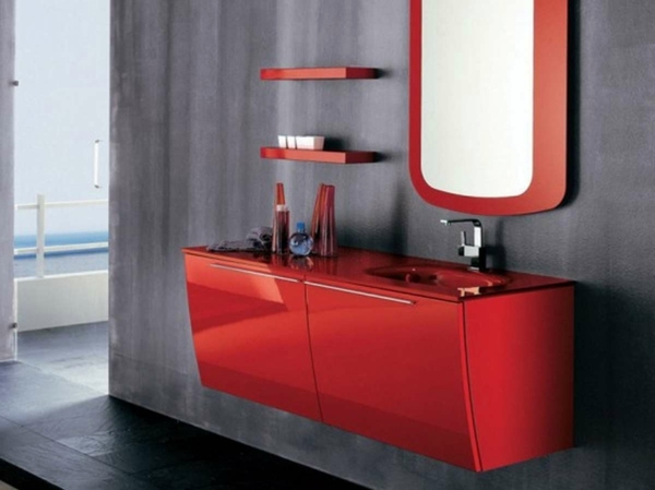 Design with Color: When to use red in the bathroom? Design with Color: When to use red in the bathroom?