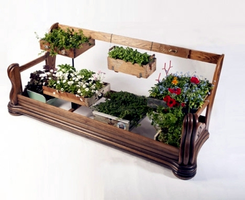 Recycled furniture used as plant containers by Peter Bottazzi and Denise Bonapace Recycled furniture used as plant containers by Peter Bottazzi and Denise Bonapace