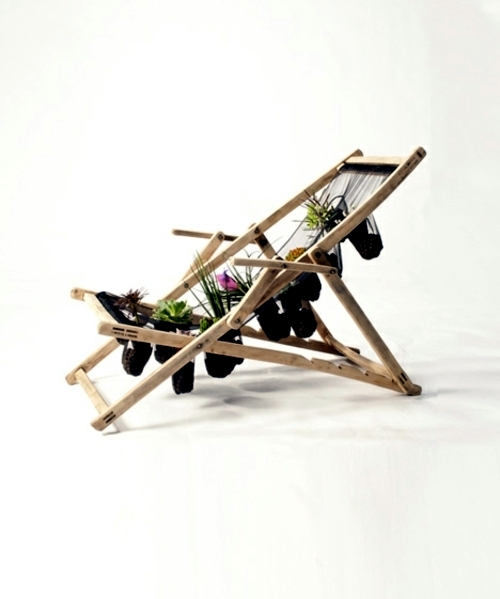 Recycled furniture used as plant containers by Peter Bottazzi and Denise Bonapace Recycled furniture used as plant containers by Peter Bottazzi and Denise Bonapace