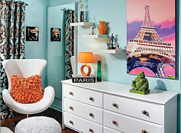 Room design ideas in the youth room