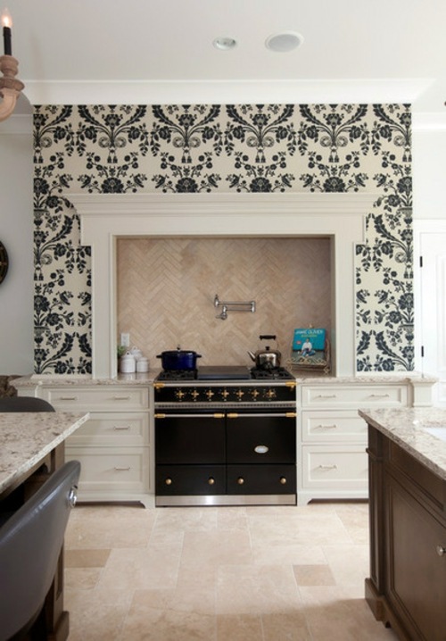 Furnished French country-style kitchens design Furnished French country-style kitchens design
