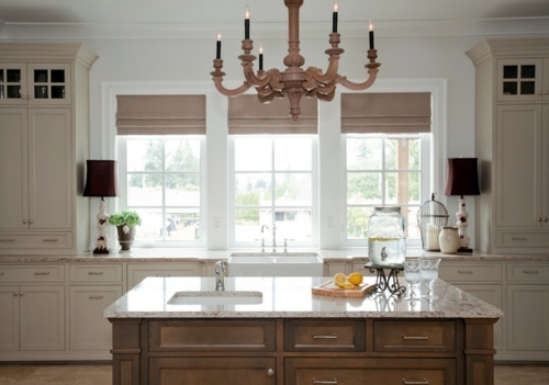 Furnished French country-style kitchens design Furnished French country-style kitchens design