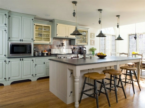 Furnished French country-style kitchens design Furnished French country-style kitchens design