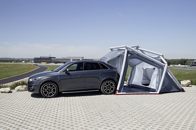 Camping is made easy with the camping tent for Audi Q3 Camping is made easy with the camping tent for Audi Q3