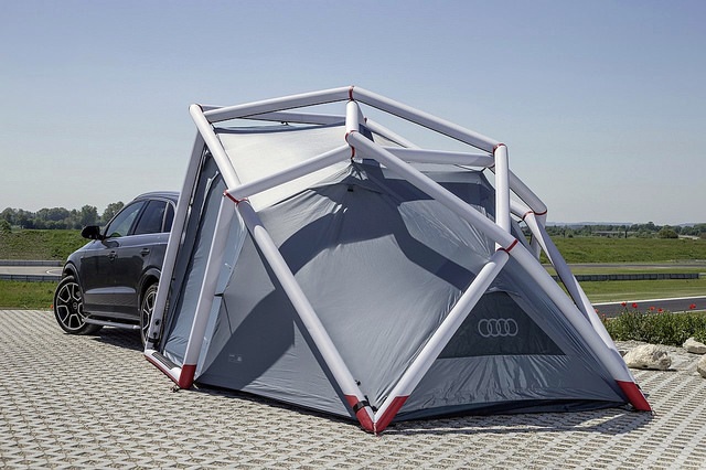Camping is made easy with the camping tent for Audi Q3