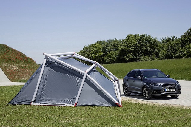 Camping is made easy with the camping tent for Audi Q3 Camping is made easy with the camping tent for Audi Q3