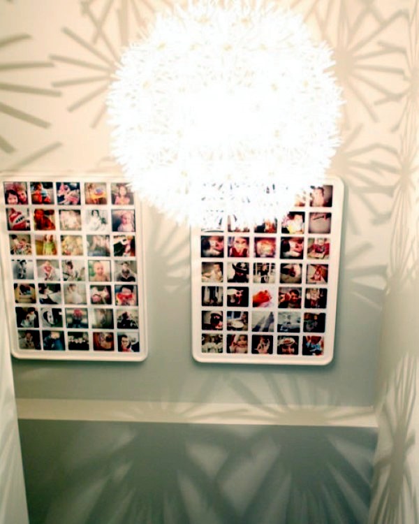 Great idea to hang your family photos