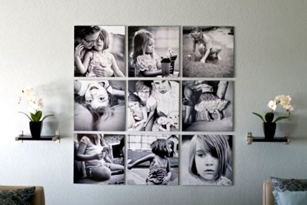 Great idea to hang your family photos