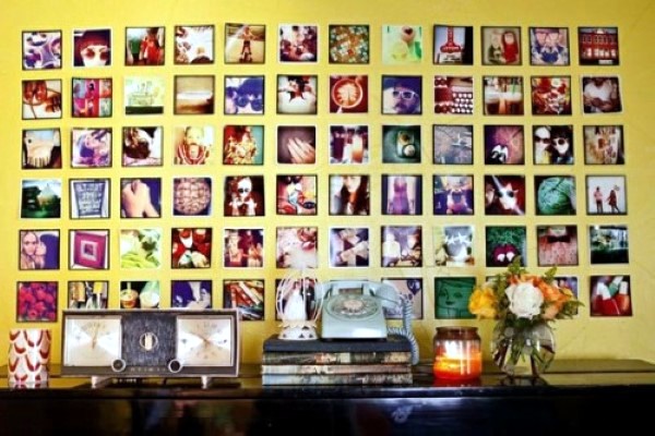 Great idea to hang your family photos