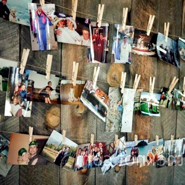 Great idea to hang your family photos