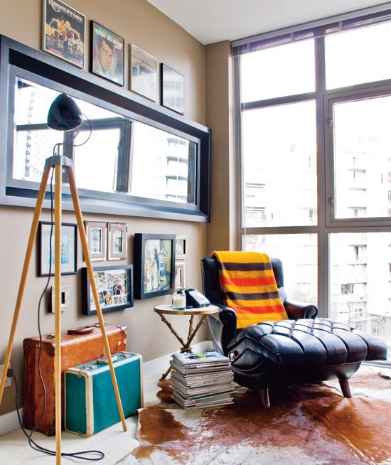 Modern eclectic apartment - redesign of the small room