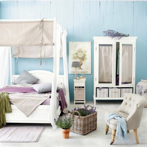Slate Blue Wall Wall Design Ideas With Blue Hues