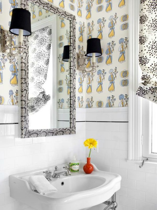 Bathroom design ideas - colors and patterns