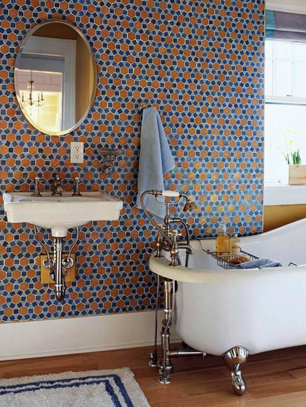 Bathroom design ideas - colors and patterns