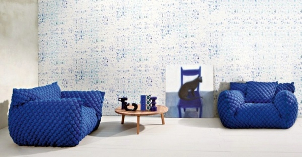 Designer sofa with removable cover by Nuvola