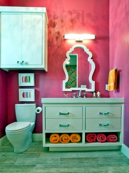 In color bathed: elegant ideas for pink bathroom designs