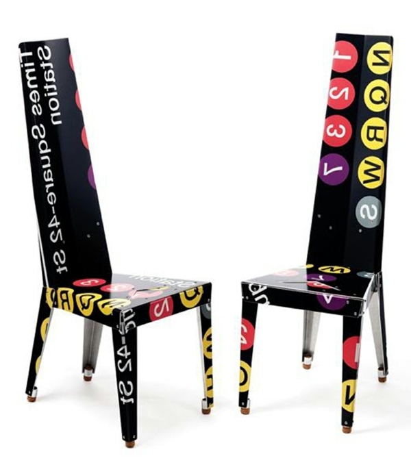 Cool designer furniture from old traffic signs