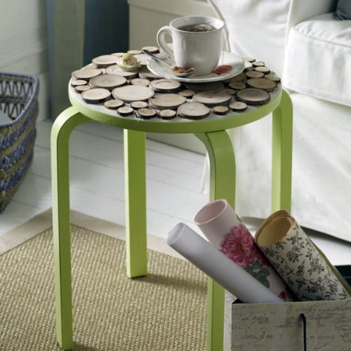 10 original ideas for decorating with wood slices