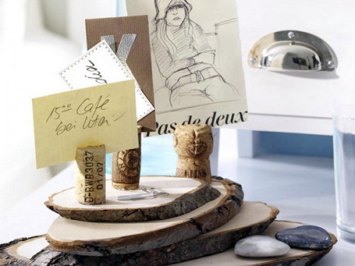 10 original ideas for decorating with wood slices
